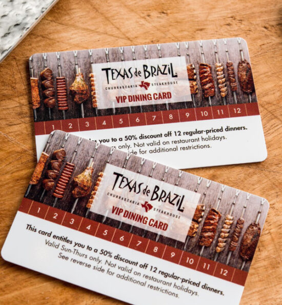 Texas De Brazil VIP Dining Card The Market Place