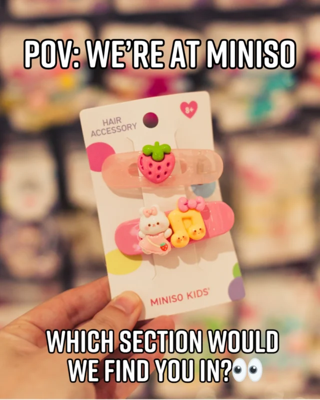If we pulled up to Miniso right now… which section would we find you in? 👀💄🧸✍️ #MinisoRun #DecisionsDecisions